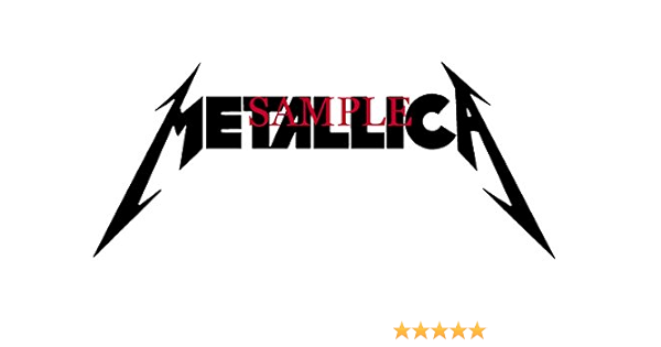 WHITE METALLICA BAND DECAL LOGO WINDOW 