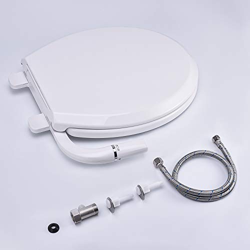 SAMODRA Bidet Toilet Seat, NonElectric Dual Nozzles Posterior/Feminine