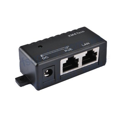 Solwise Basic Passive PoE Injector, RJ45, Metal Case, Compatible with Gaming Console, Desktop, Laptop, Tablet, Smartphone, Printer, Camera