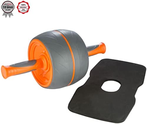 Premium Ab Trainer AB, Trainer Addominale Uso Domestico, per allenare Muscoli Addominali, Schiena e Spalle, Rullo Superiore Corpo con Maniglie gommate, Pratico attrezzo Sportivo, Arancione