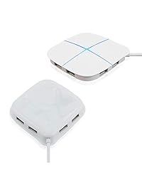 Multi puerto 6 puertos USB 2.0 Hub con SD TF ranura para tarjeta de memoria LED luz de respiración usb adaptador divisor para pc portátil computadora