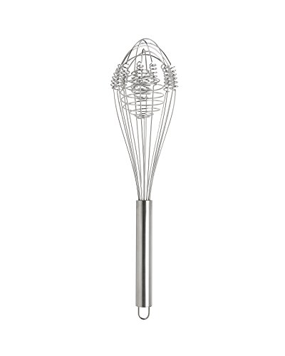 The World’s Greatest Rapid Whip’n Whisk With Double Helix Spiral Wire Blades, 18/8 Stainless Steel, 12.5-Inches