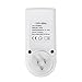 UKOKE UTM01WFBA UTM01W, Appliance, 7 Day Weekly Programmable Outlet, Wall Switch, Digital Light, Plug-in Timer for Electrical Outle (1 Pack)
