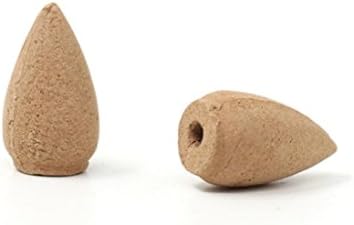 Meyerlbama 10 Pcs Porcelain Backflow Ceramic Incense Burner Holder Buddhist (RANDOM)