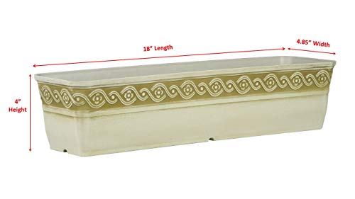 Classic-Home-and-Garden-9418D-514-18-Corinthian-Trough-Planter-Desert Classic-Home-and-Garden-9418D-514-18-Corinthian-Trough-Planter-Desert
