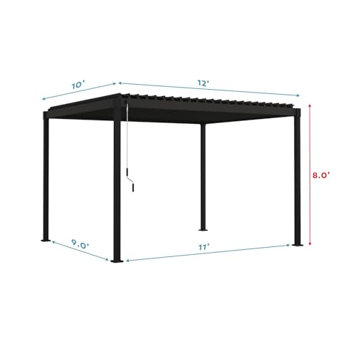 MIRADOR 80S Louvered Pergola Review: 10'x12' Adjustable Roof for Deck or Patio image 29