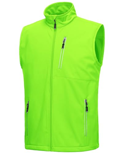 33,000ft Men's Windproof Lightweight Golf Vest Outerwear Sleeveless Jacket