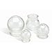 4 Cup Round Glass Fire Cupping Jars for Chinese Cupping Therapy and Massage
