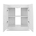 PeetsPets Durable Wood Aquarium Stand with Storage, Up to 29, 40, 55 gal. (29 Gallon, White Gloss)thumb 2