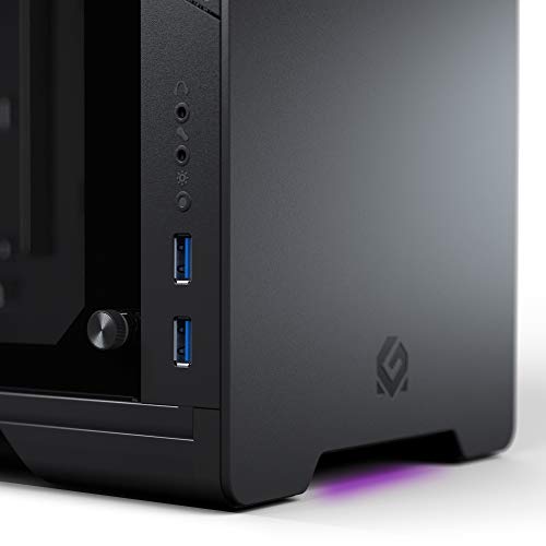 MTALLICGAR-MetallicGear-Neo-Mini-V2-Series-Mini-ITX-Case-Compact-Chassis-Sand-Blasted-Aluminum-Tempered-Glass-Panel-Liquid-Cooling-Ready-Black