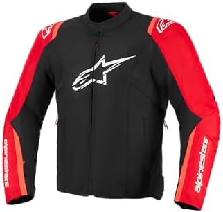 Amazon.com: Alpinestars Faster V2 Leather Jacket 48, Black/Red