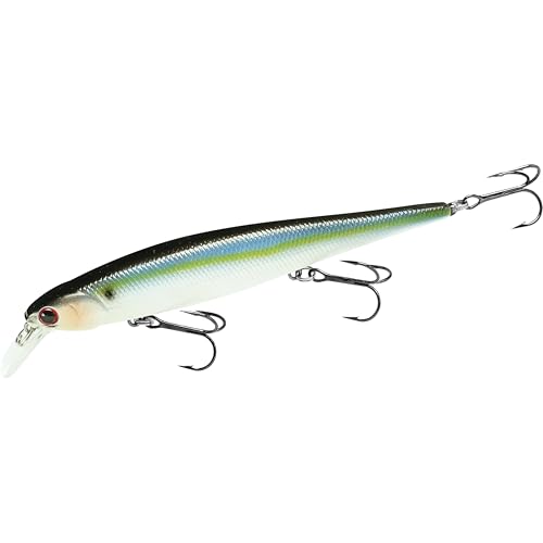 LUCKY CRAFT Slender Pointer 127MR Jerkbait, 5” Suspending Bass Fishing Lure, Crankbait for Bass, Freshwater Fishing Gear and Tackle Box Essential, 183 Pearl Threadfin Shad at Amazon