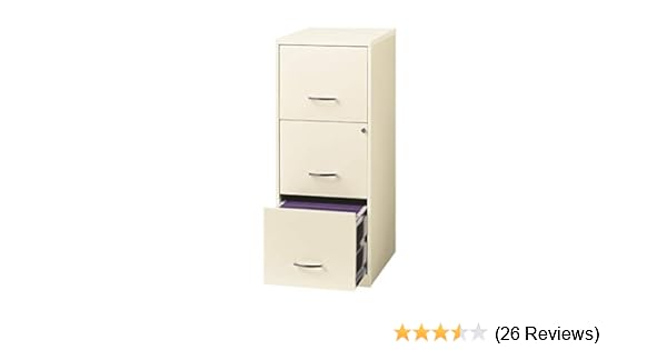 Scranton Co 18 Deep 2 Drawer File Cabinet In Pearl White Formtech Inc Com