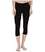 Pact Apparel Womens Black Cropped Legging L, 1 EA