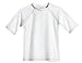 Made in USA Baby Boys and Girls Solid Rashguard Swimming Tee Shirt Rash Guard SPF UPF Sun Protection for Summer Beach Pool and Play, S/S White, 6-9 mon.