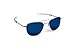 Randolph Aviator AF54668-PC Square Sunglasses,Matte Chrome,55 mm