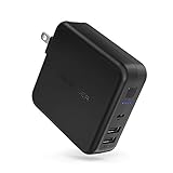 2-in-1 Portable Charger RAVPower 6700mAh External Battery Pack with Dual USB Wall Charger Foldable Plug Universal Travel Charger Compatible with iPhone, iPad, Android, Galaxy S9
