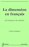 Image de les adjectifs de dimension