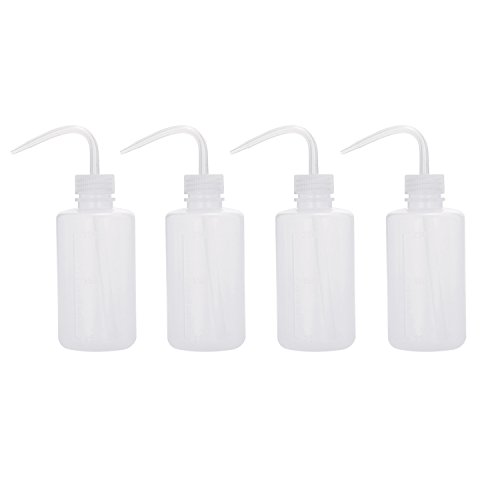 4 Packs 250ml Wash Bottle Plastic Tattoo Wash Bottle Green Soap Bottle Squeeze Diffuser Bottle Food Dispensers Salad Jam Bottle