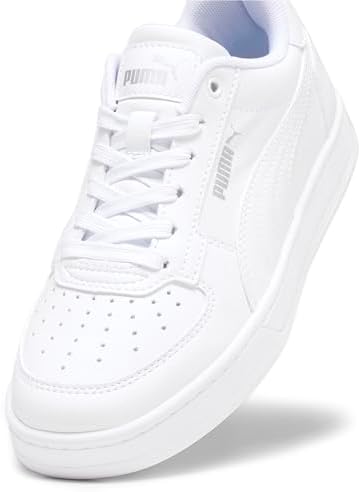 Unisex Kids Caven 2.0 Jr Scarpe da ginnastica, Puma White Puma Silver Puma Black, 39 EU