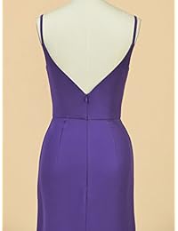 Alicepub Vestido largo de gasa para dama de honor, vestido de fiesta de noche