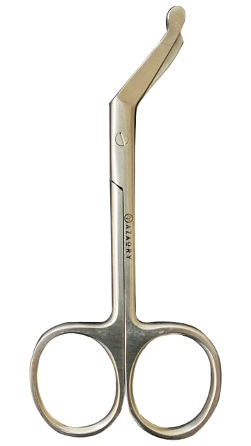 Azaory Stoma Bag Cutting Scissors - Colostomy Bag Scissors - Stainless Steel