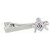 Forge Masonic Compass Enamel Silver Tie Bar