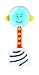 SmartNoggin NogginStik Developmental Light-Up Rattle - Encourage Developmental Milestones from Infant - 12 months
