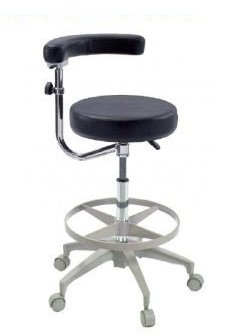 Assistant's Stool - Premium Dental Assistant's Stool, Black