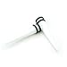 White Magnetic Design - Acrylic Fake Tapers - Cheaters - 0G Gauge - 8mm