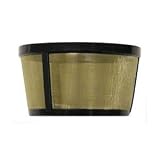 THE ORIGINAL GOLDTONE BRAND Reusable Basket-style 4-8 Cup Coffee Filter with Handle.
