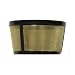 THE ORIGINAL GOLDTONE BRAND Reusable Basket-style 4-8 Cup Coffee Filter with Handle.