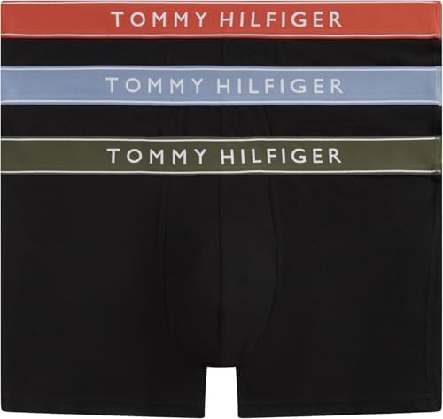 Uomo Boxer Confezione da 3 Trunks Elasticizzati, Nero (BRK Blu/Trra Rd/Arm Grn), M
