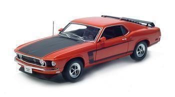 Ford 1/18 1969 Mustang Boss 302 Diecast Model Car RED by Welly
