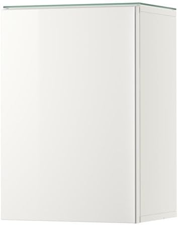 Ikea Wall cabinet with 1 door, high gloss white 15 3/4x12 5/8x22 7/8 "