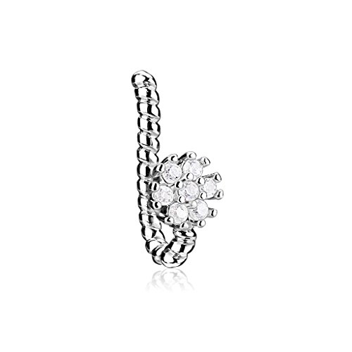 Pierced owl cz crystal non-piercing nose ring clip - av…