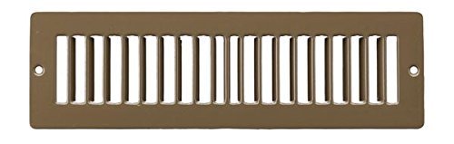 Photo 1 of HVAC Premium 12" x 2" Toe Space Grille - HVAC Vent Cover [Outer Dimensions: 13.5 X 3.5] - Brown