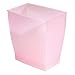 InterDesign Mono Wastebasket Trash Can for Bathroom, Kitchen, Office - Blush Pink