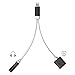 2 in 1 iphone 7 adapter, Premium Lightning Adapter and Charger (Black)