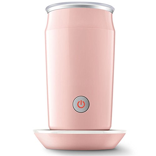 Milk Frother Electric Professional Hot and Cold Dense Foam Coffee One Touch Automatic Milk Steamer Warmer with Whisk Stainless Steel Silent Operation Non-Stick Coating Thick Froth Milk Foamer Machine (Milk Frother 7)