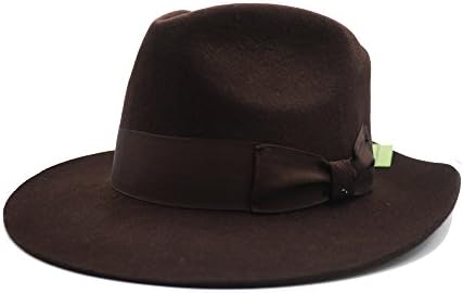 Felt Fedora Wool Hat Classic Manhattan Mens Indiana Jones Hats Gangster Stain Unisex