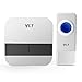 YCZ Wireless Waterproof Remote Doorbell,Operating at over 500-feet Range with Over 50 Chimes,No Batteries Required for Receiver, Push Button with LED Indicator