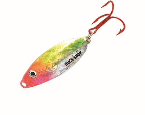 Northland Buck Shot Rattle Spoon (1/4-Ounce, Red)