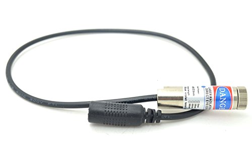 250mw 405nm 3~5V Blue/Violet Diode Laser Dot Module 12×45mm /Engrave + Holder + Adapter