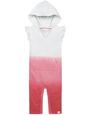 Baby Girls' Organic Short Sleeve Hooded Coverall