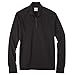 MERIWOOL Mens Base Layer 100% Merino Wool Heavyweight 400g Half Zip Sweater for Men Black