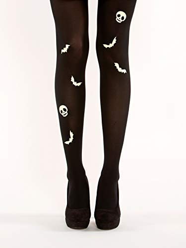 Semi Opaque Black Halloween Tights 