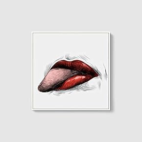 Framed Sexy Lips Home Artwork for Living Room Bedroom