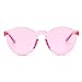 JOJO'S SECRET Oversized Square Sunglasses Metal Frame Flat Top Sunglasses JS009 (Gold/Transparent Red+Gold/Pink, 2.48)