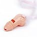 12pcs Penis Whistle Necklaces with Pink Ribbon White Feather Hens Night Novelty Bachelorette Party Girls Night Out Willy Dicky Pecker for Wedding Party Favor Hen Showers (12)